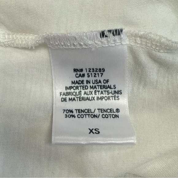 Lauren Moshi NWT White Wolf Painted Evil Eye Boyfriend Tee Size XS - Picture 8 of 9